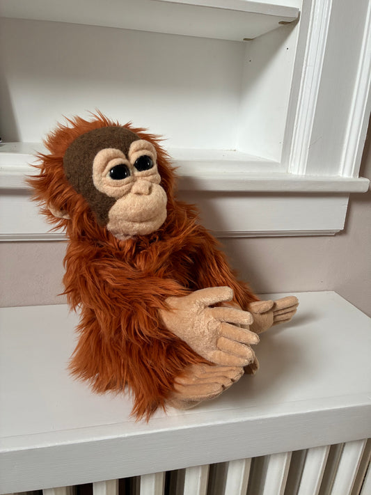 Baby orangutan art doll